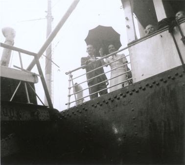 Vieira da Silva e Carlos Scliar no barco de regresso a Paris, 1947
Col. Fundação Arpad Szenes-Vieira da Silva