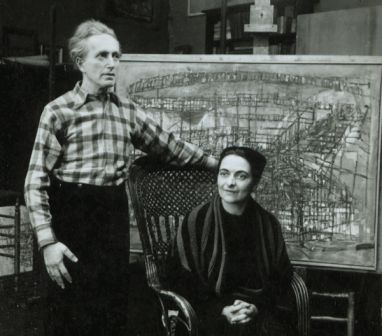 Arpad Szenes e Vieira da Silva, atelier do Boulevard Saint-Jacques, 1949
Col. Particular, Paris